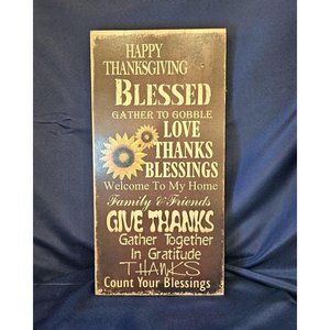 Darice Brand Thanksgiving Sunflower Wall Art -ONE SMALL ISSUE‎